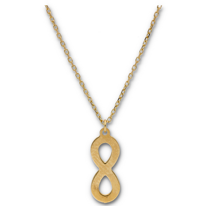 Gold Necklace (Chain with Gold Infinity Shaped Pendant) 18KT - FKJNKL18KU6130