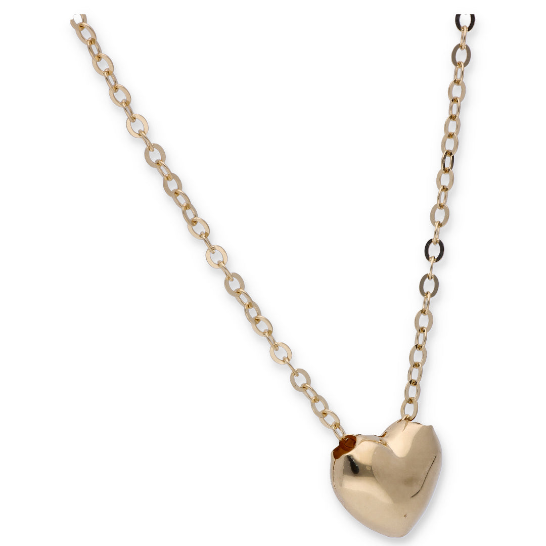 Gold Necklace (Heart Pendant) 18KT - FKJNKL18KU6328