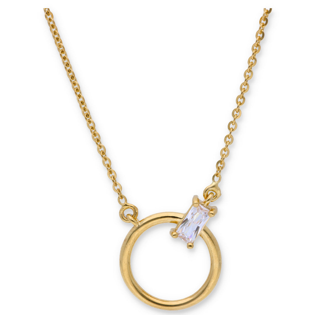 Gold Necklace (Ring Pendant) 18KT - FKJNKL18KU6325