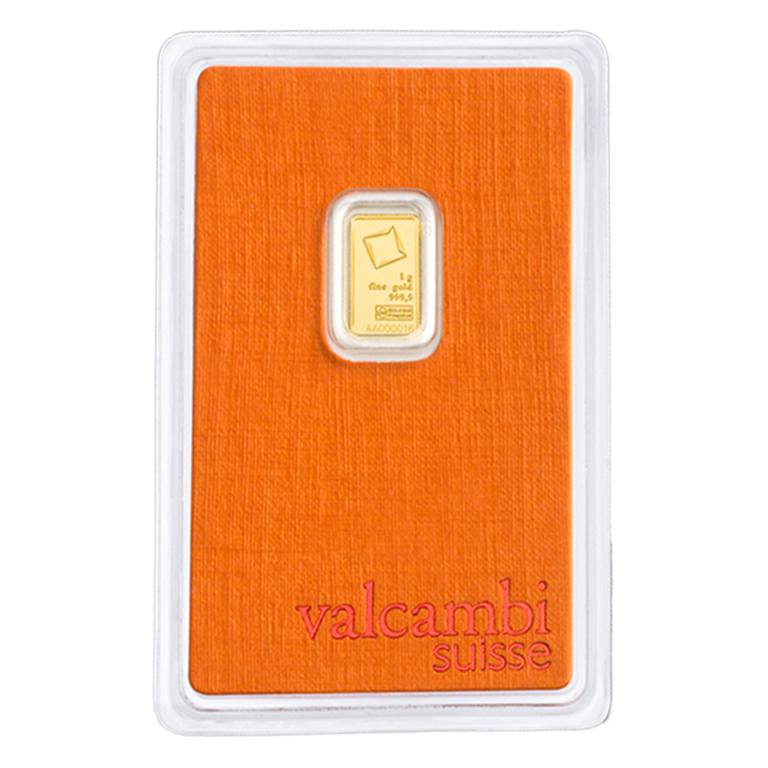 Valcambi Suisse 1g Fine Gold 999.9 Purity 24KT - FKJGBR24K6061