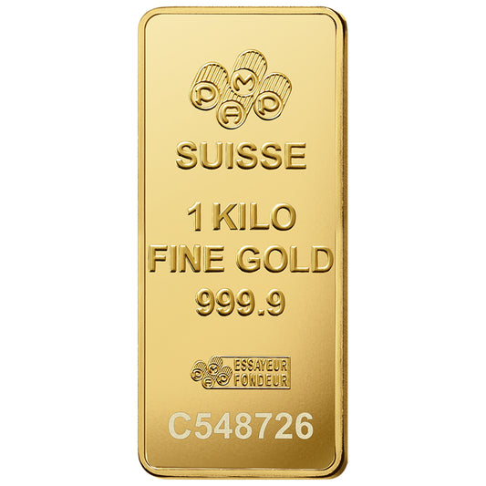 Pamp Suisse Queen Fortuna 1 Kilogram Gold Bar 24KT - FKJGBR24K2185