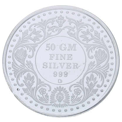 Silver Flower Coin 999.0 Purity - FKJCONSL2724