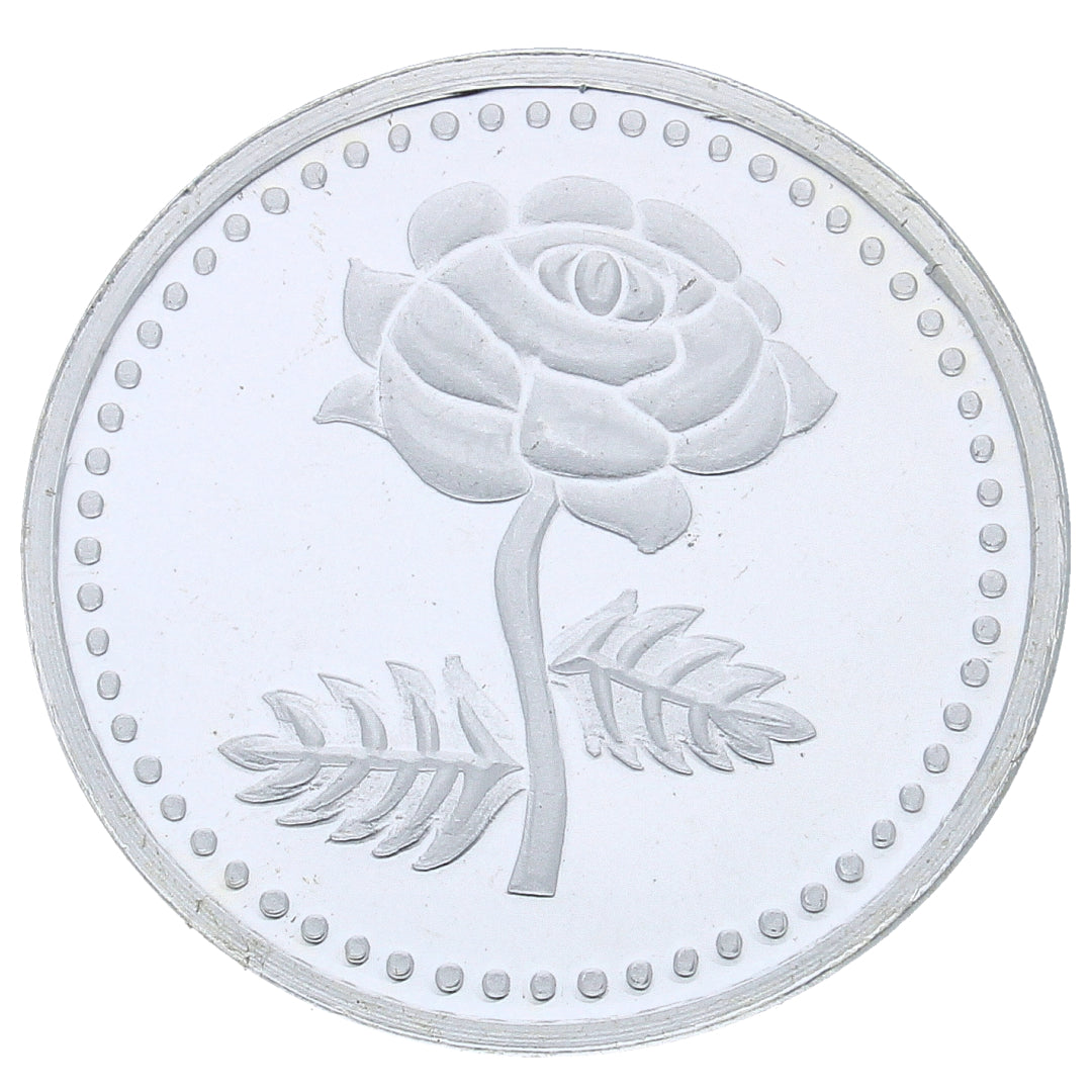 Silver Flower Coin 999.0 Purity - FKJCONSL2724