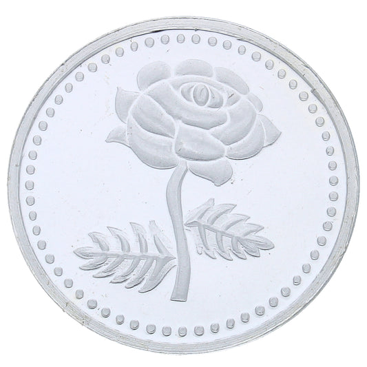 Silver Flower Coin 999.0 Purity - FKJCONSL2724