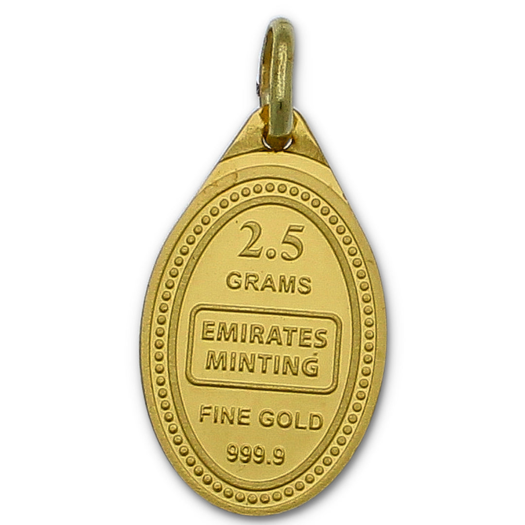 Emirates Minting 2.7 Grams Gold Classic Flower Pendant 24KT 999.9 Purity - FKJPND24K2270