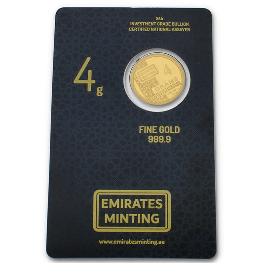 عملة الإمارات لسك الذهب 4 جرام الجمل 24 قيراط نقاء 999.9 - FKJCON24K2273