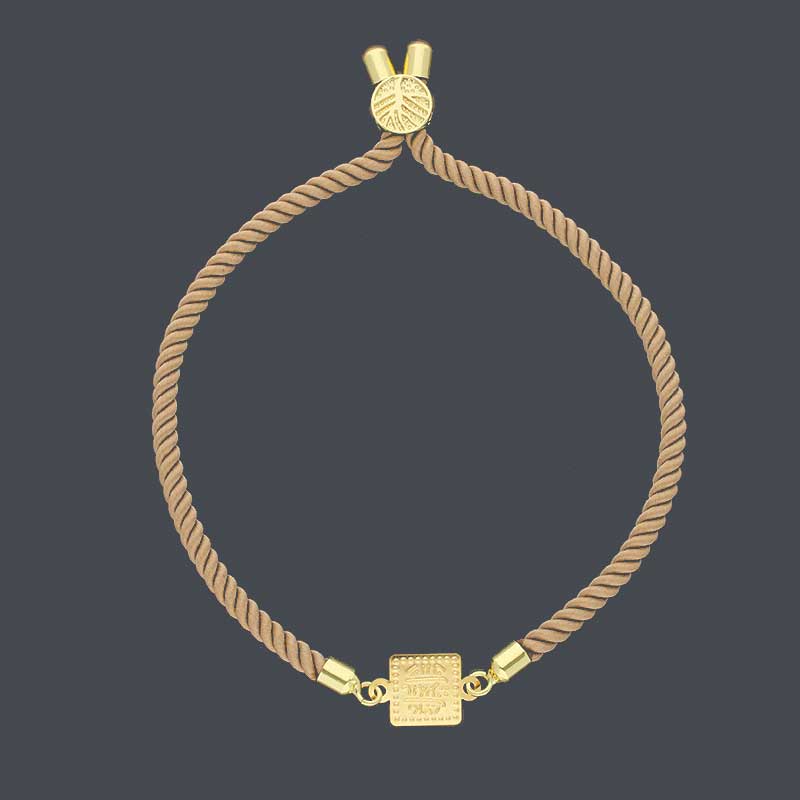 Gold String Bracelet 21KT - FKJBRL21KU1079