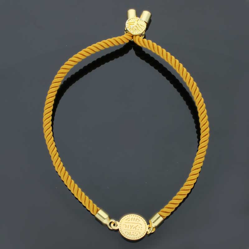 Gold Coin String Bracelet 21KT - FKJBRL21KU6582
