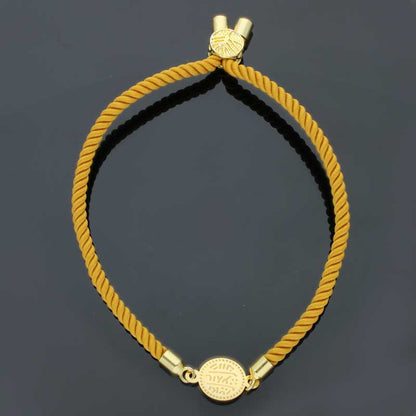 Gold Coin String Bracelet 21KT - FKJBRL21KU6582