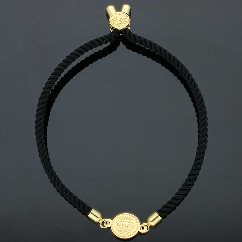 Gold Coin String Bracelet 21KT - FKJBRL21KU6582
