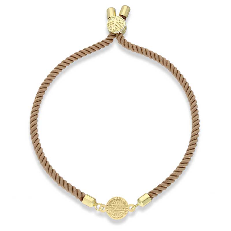 Gold Coin String Bracelet 21KT - FKJBRL21KU6582
