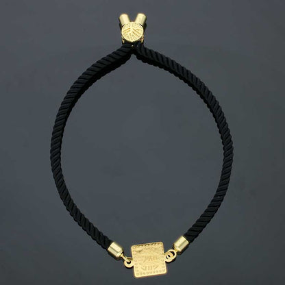 Gold String Bracelet 21KT - FKJBRL21KU1079