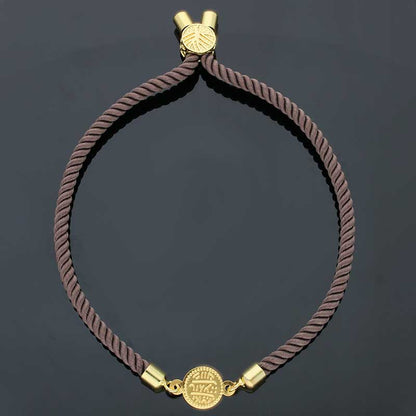 Gold Coin String Bracelet 21KT - FKJBRL21KU1061