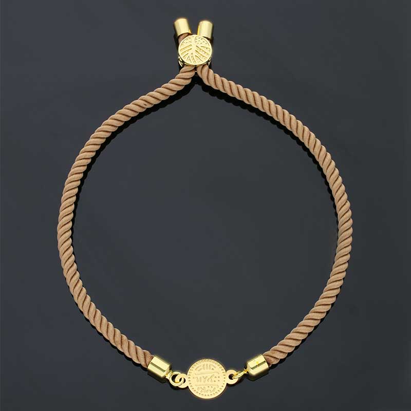 Gold Coin String Bracelet 21KT - FKJBRL21KU6582