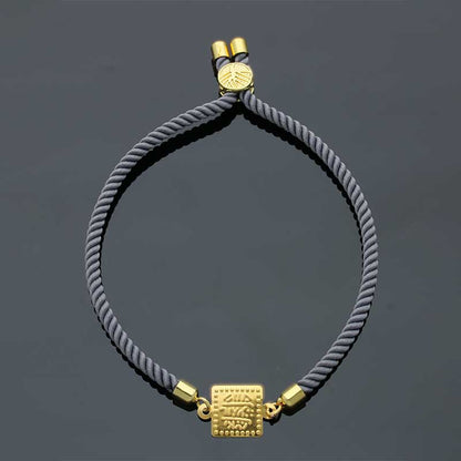 Gold String Bracelet 21KT - FKJBRL21KU1079