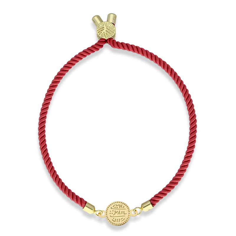 Gold Coin String Bracelet 21KT - FKJBRL21KU1061