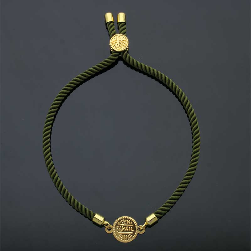 Gold Coin String Bracelet 21KT - FKJBRL21KU1061