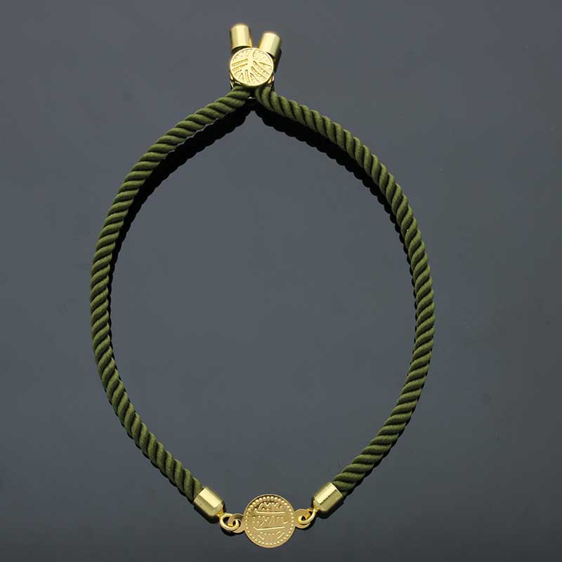 Gold Coin String Bracelet 21KT - FKJBRL21KU1061