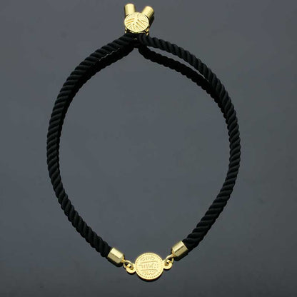 Gold Coin String Bracelet 21KT - FKJBRL21KU1061