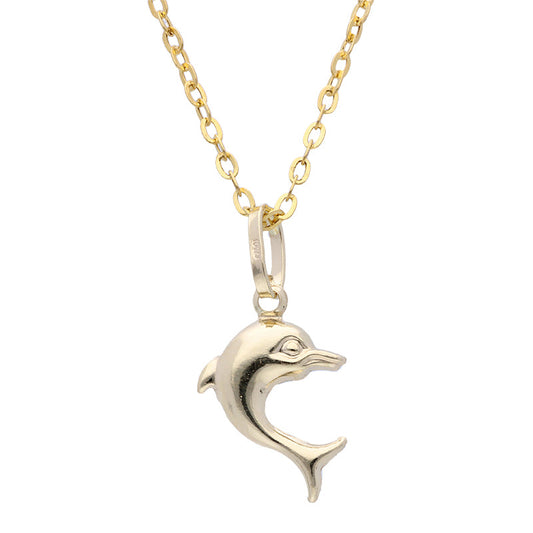 Gold Necklace (Chain with Dolphin Pendant) 18KT - FKJNKL18KU6222