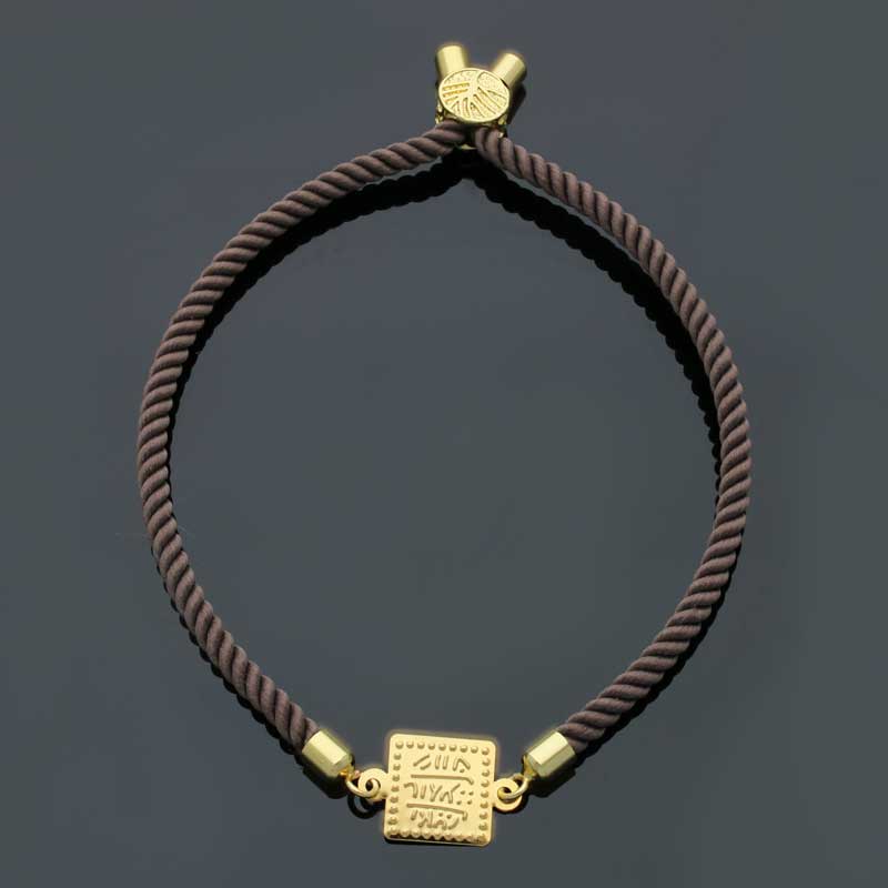 Gold String Bracelet 21KT - FKJBRL21KU1079