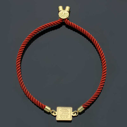 Gold String Bracelet 21KT - FKJBRL21KU1079