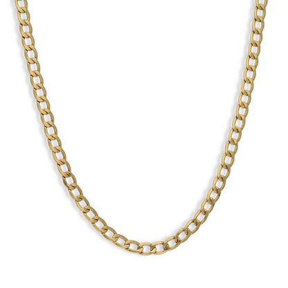 Gold 18 Inches Curb Chain 18KT - FKJCN18KU6405