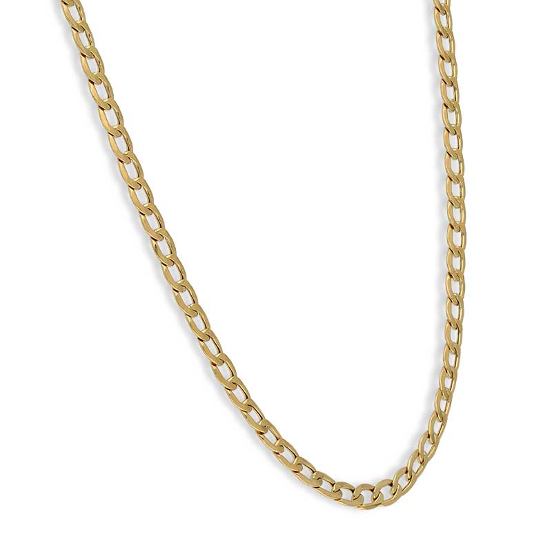 Gold 18 Inches Curb Chain 18KT - FKJCN18KU6405