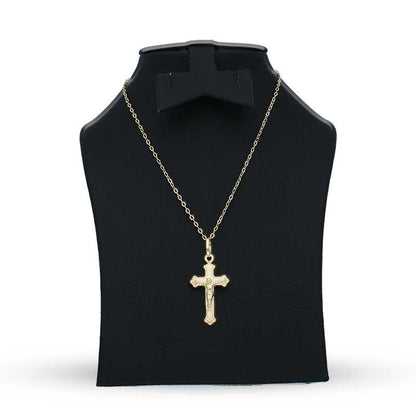 Gold Necklace (Chain with Cross Pendant) 18KT - FKJNKL18KU6221
