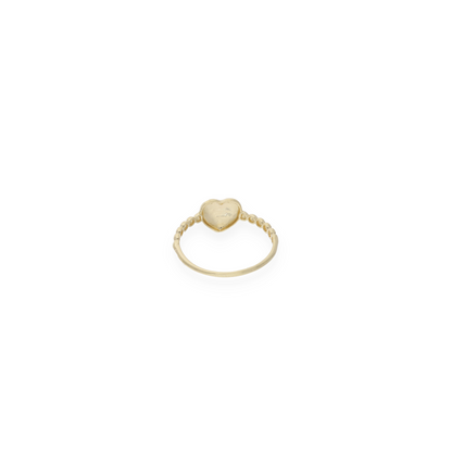 Gold Heart Shaped Ring 18KT - FKJRN18KU6136