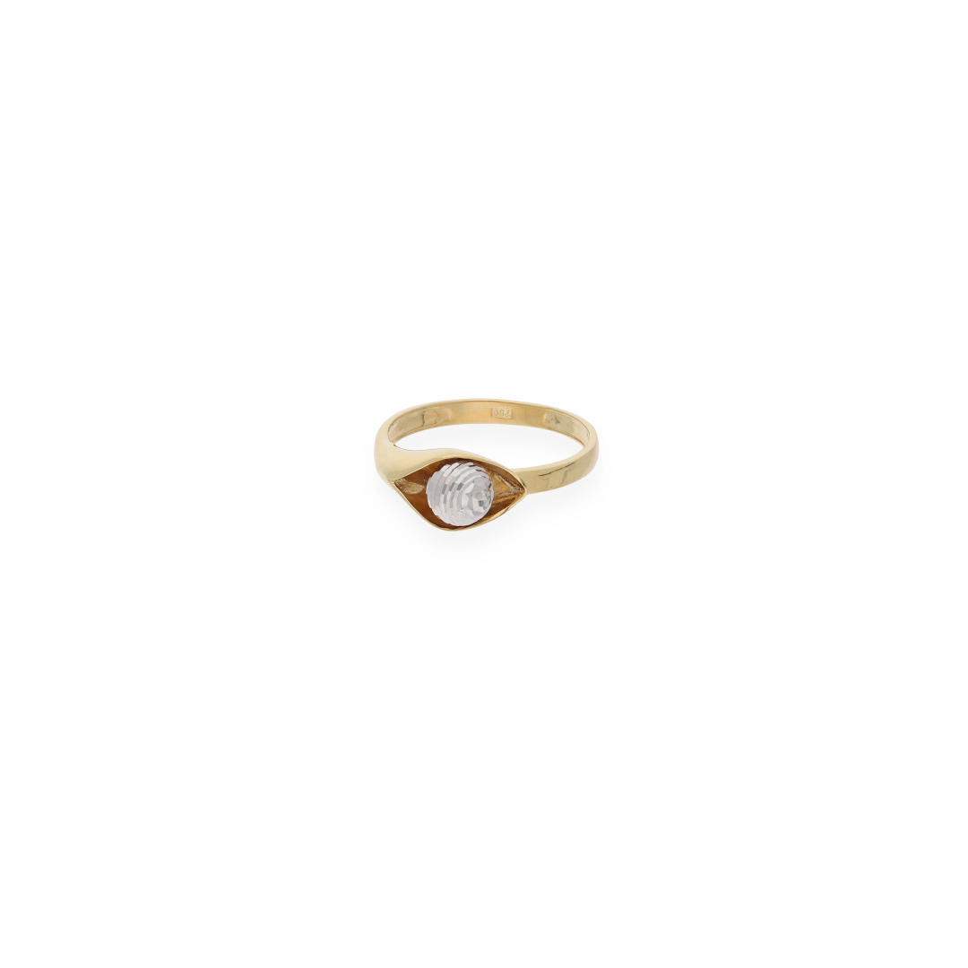 Gold Solitaire Ring 18KT - FKJRN18KU6137