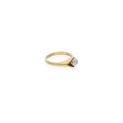 Gold Solitaire Ring 18KT - FKJRN18KU6137