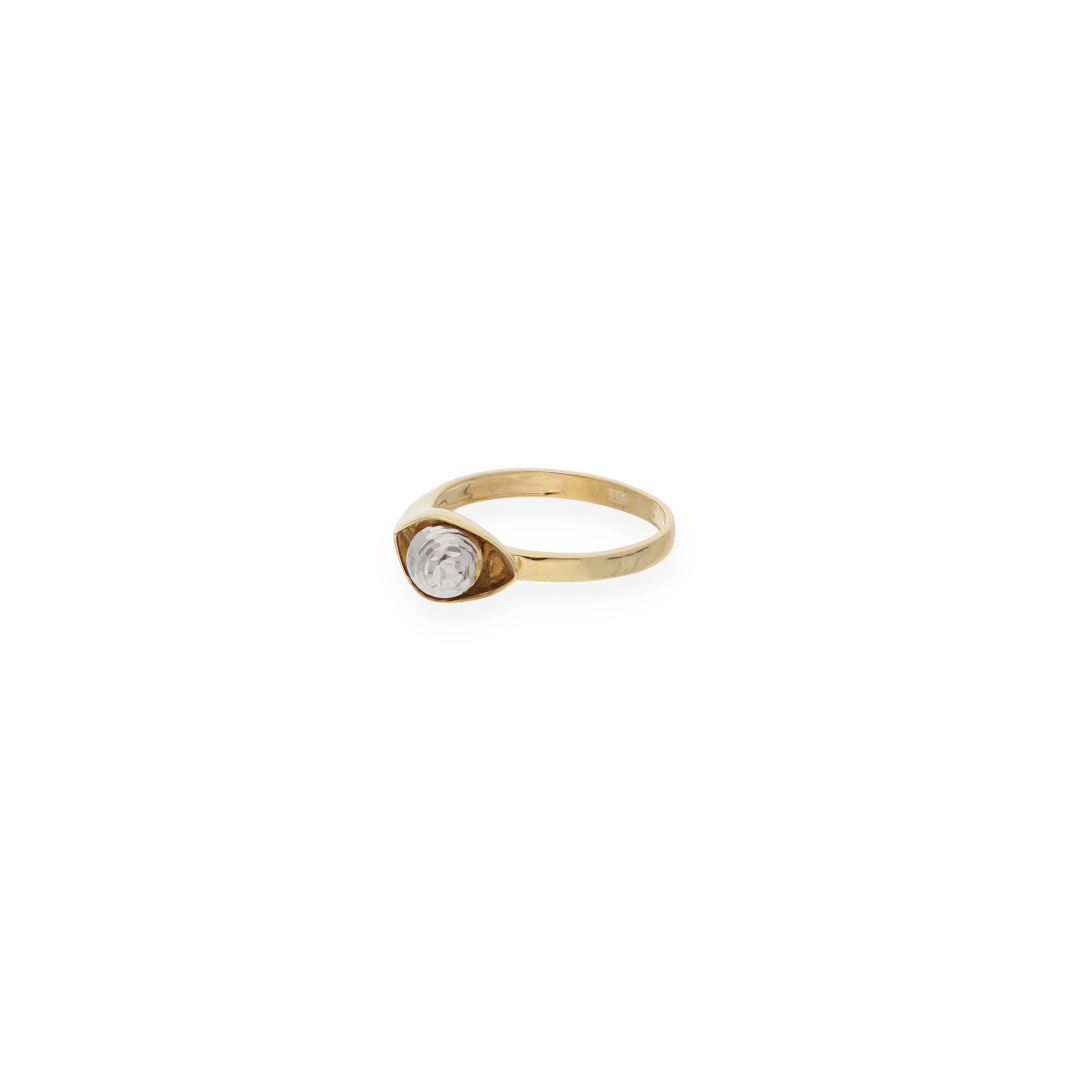 Gold Solitaire Ring 18KT - FKJRN18KU6137