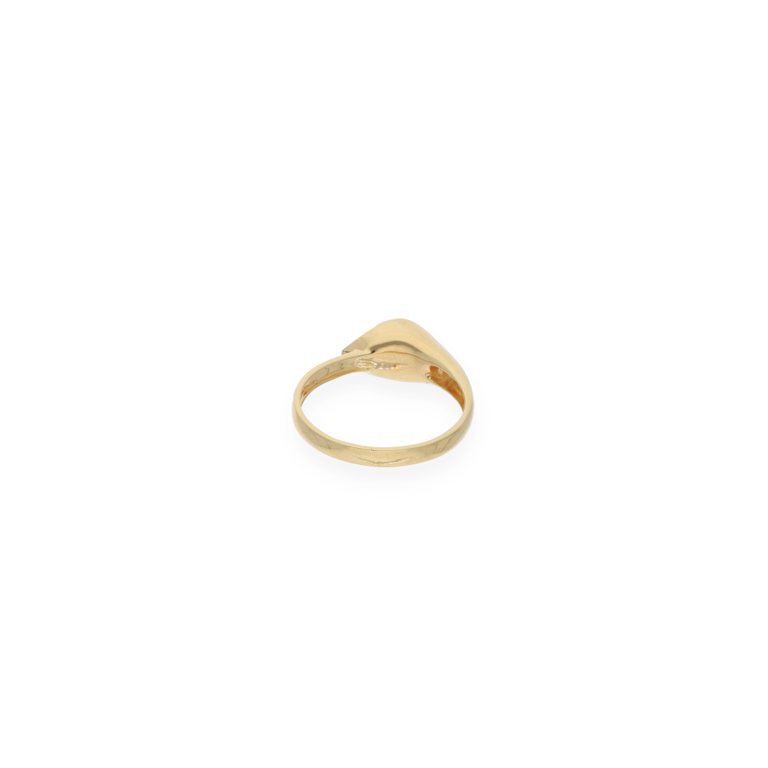 Gold Solitaire Ring 18KT - FKJRN18KU6137