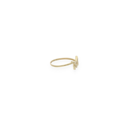 Gold Butterfly Shaped Ring 18KT - FKJRN18KU6139