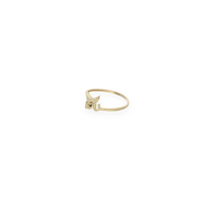 Gold Butterfly Shaped Ring 18KT - FKJRN18KU6139