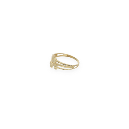 Gold Hearts Shaped Ring 18KT - FKJRN18KU6140