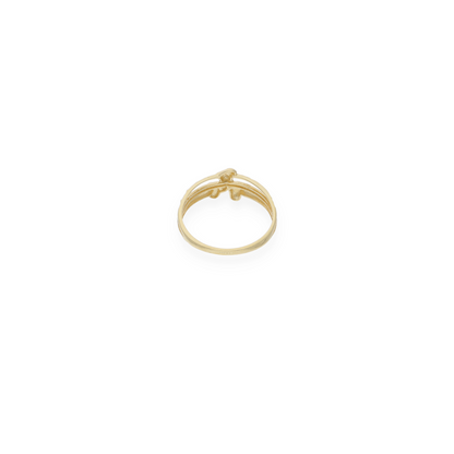 Gold Hearts Shaped Ring 18KT - FKJRN18KU6140