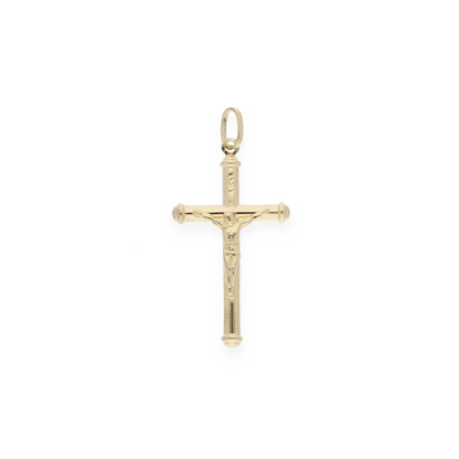 Gold Crucifix Pendant 18KT - FKJPND18KU6142