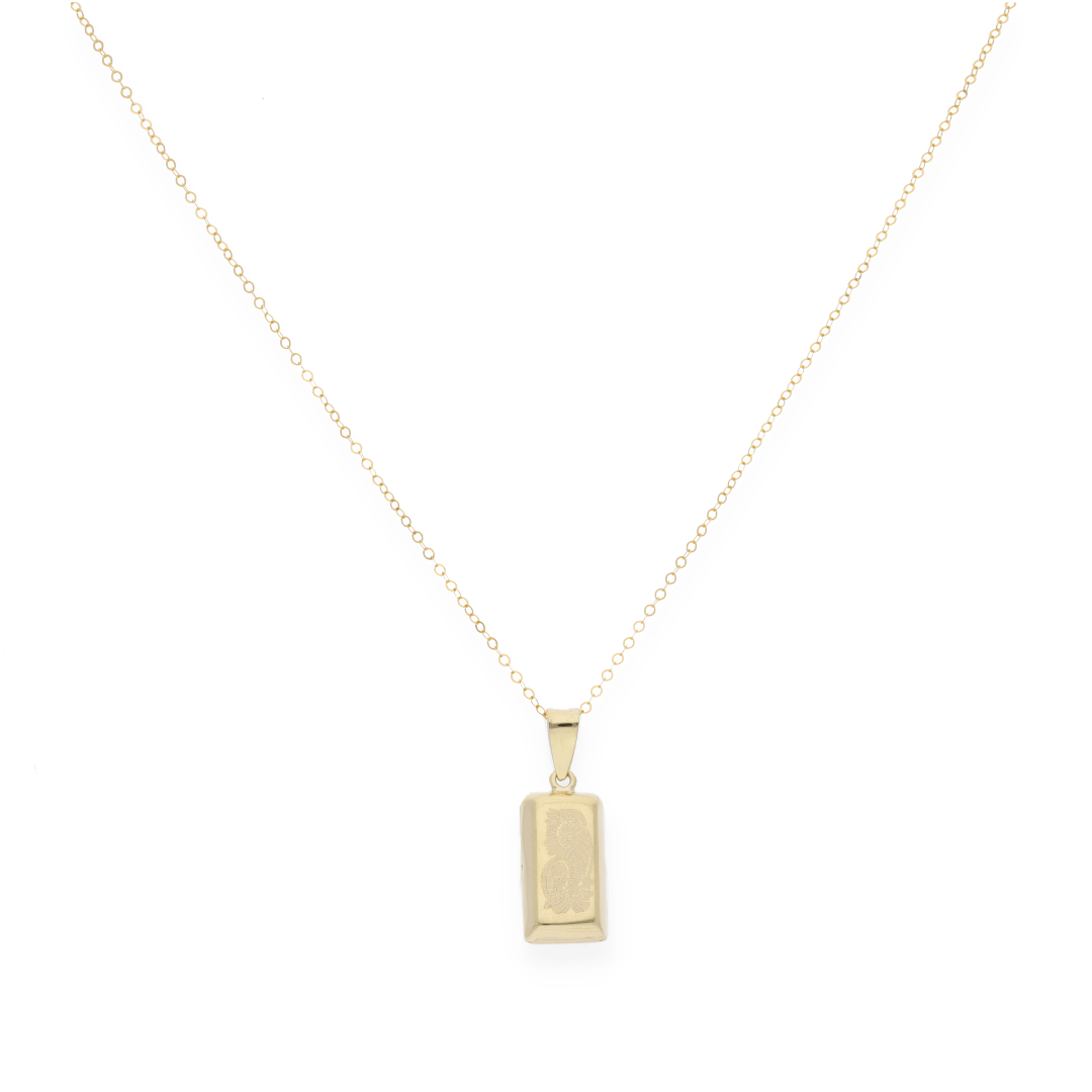 Gold Necklace (Chain with Fortuna Pendant) 18KT - FKJNKL18KU6146