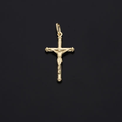 Gold Crucifix Pendant 18KT - FKJPND18KU6143