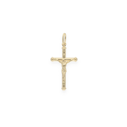 Gold Crucifix Pendant 18KT - FKJPND18KU6143