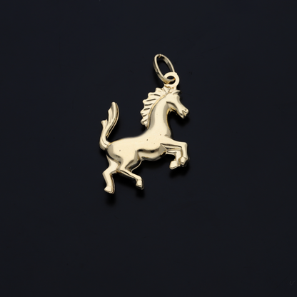 Gold Necklace (Chain with Horse Shaped Pendant) 18KT - FKJNKL18KU6220