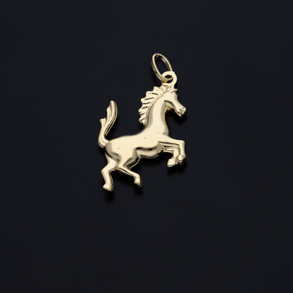 Gold Horse Shaped Pendant 18KT - FKJPND18KU6145