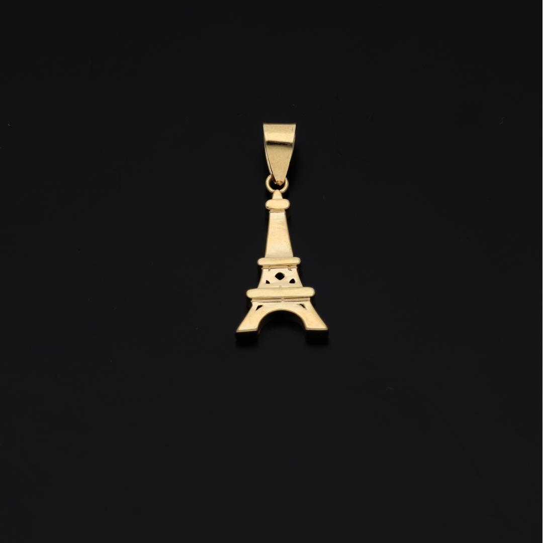 Gold Necklace (Chain with Eiffel Tower Pendant) 18KT - FKJNKL18KU6144