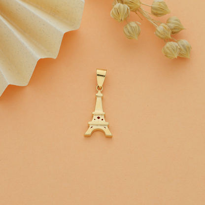 Gold Eiffel Tower Pendant 18KT - FKJPND18KU6144