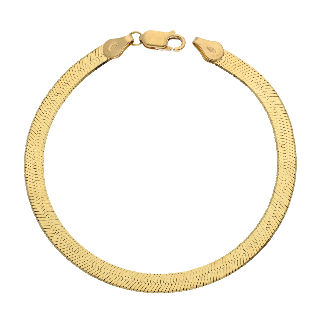 Gold Wide Bracelet 18KT - FKJBRL18KU6562