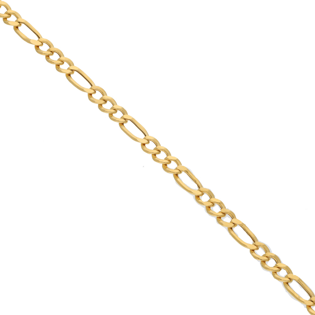 Gold Figaro Bracelet 18KT - FKJBRL18KU6565