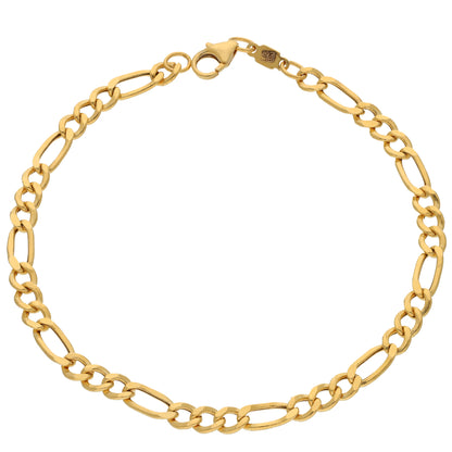 Gold Figaro Bracelet 18KT - FKJBRL18KU6565