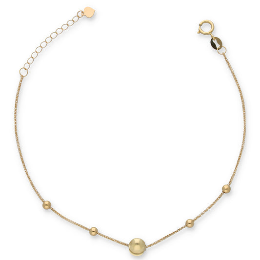 Gold Stud Ball Bracelet 18KT - FKJBRL18KU6346